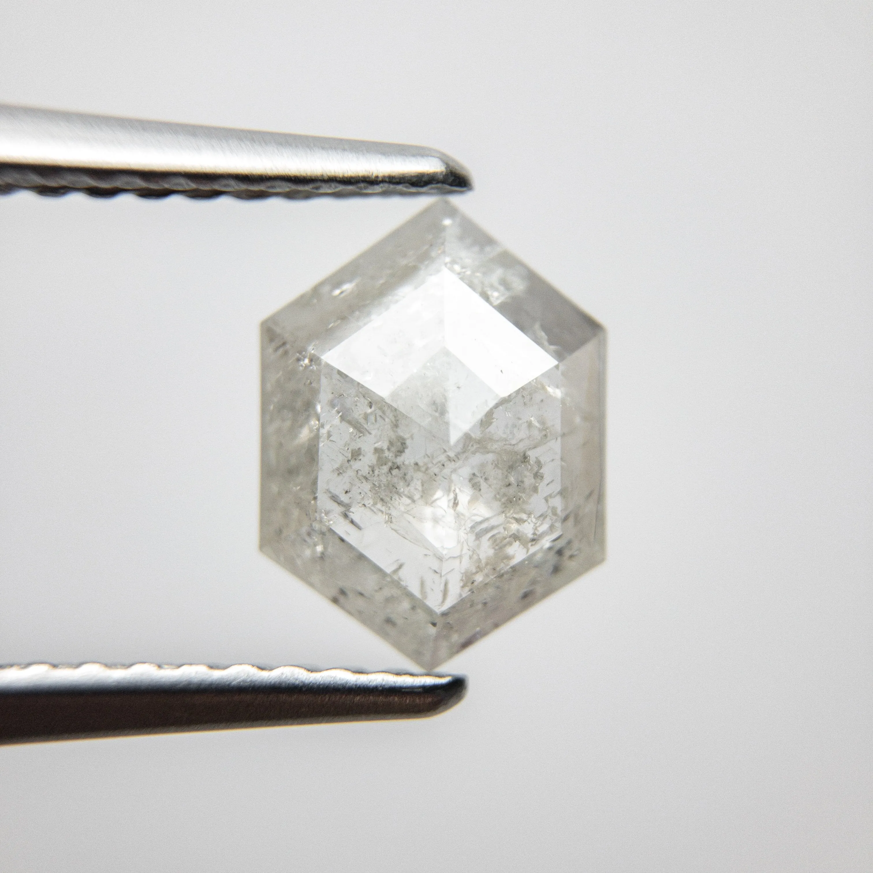 0.89ct 9.08x6.65x2.08mm Hexagon Rosecut 18386-11 hold D1681