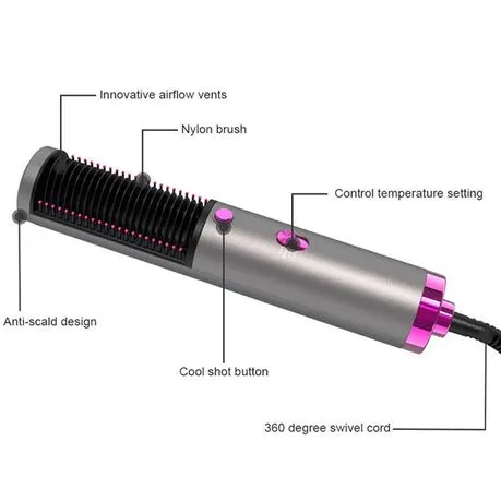 3-in-1 Hot Air Hair Dryer Brush & Styler