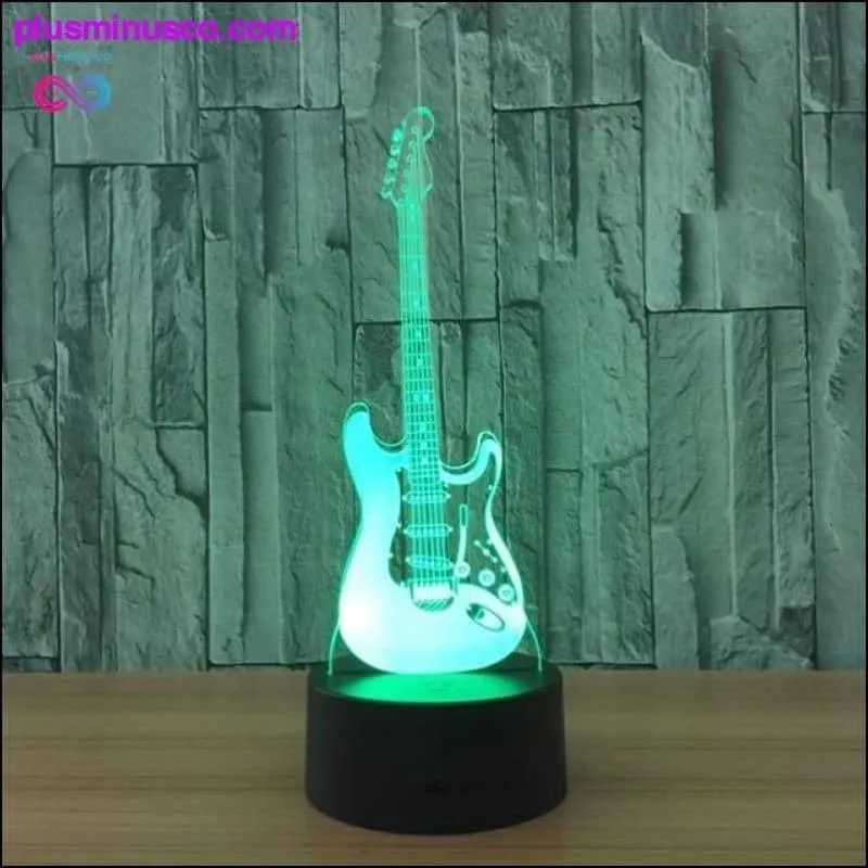 3D Visual Illusion Transparent Acrylic LED Night Light Color