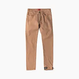 424 Denim Pant w/ Ankle Zip - Camel