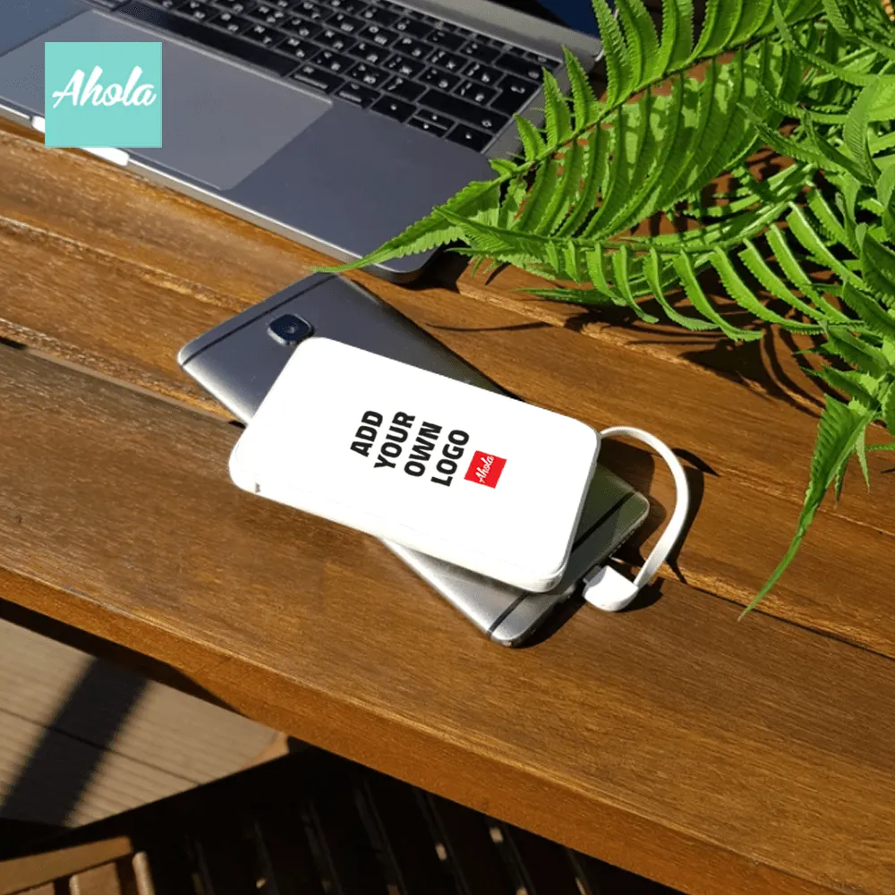 【ADD YOUR OWN LOGO】Portable Power Bank with built-in wire 內置線便攜式差電器