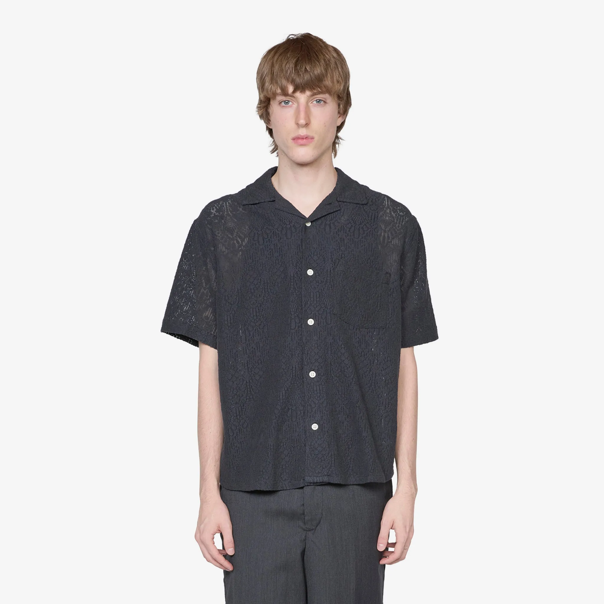 Alhambra Short Sleeve Camp Shirt Black