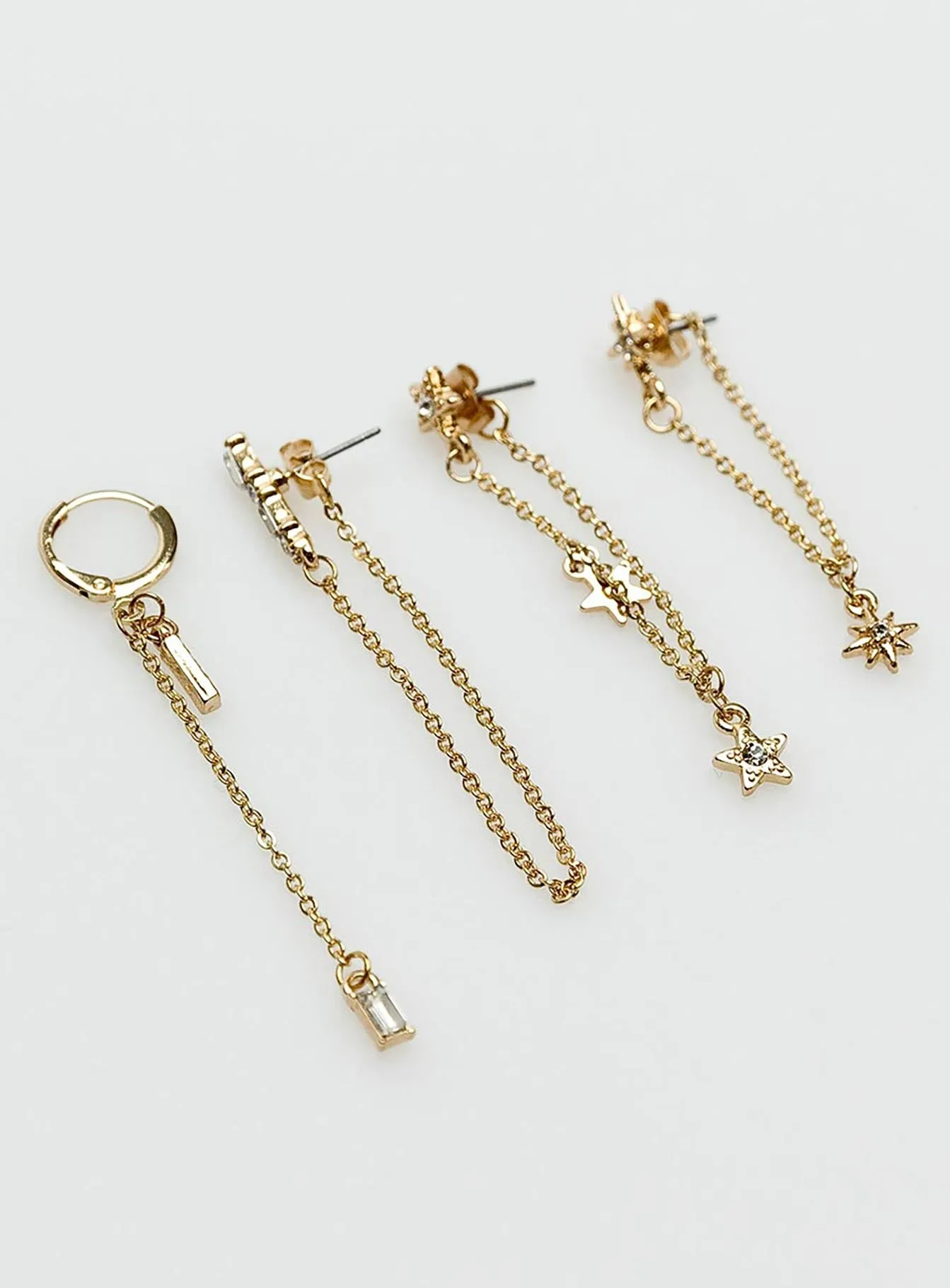 Bastian Earring Pack Gold