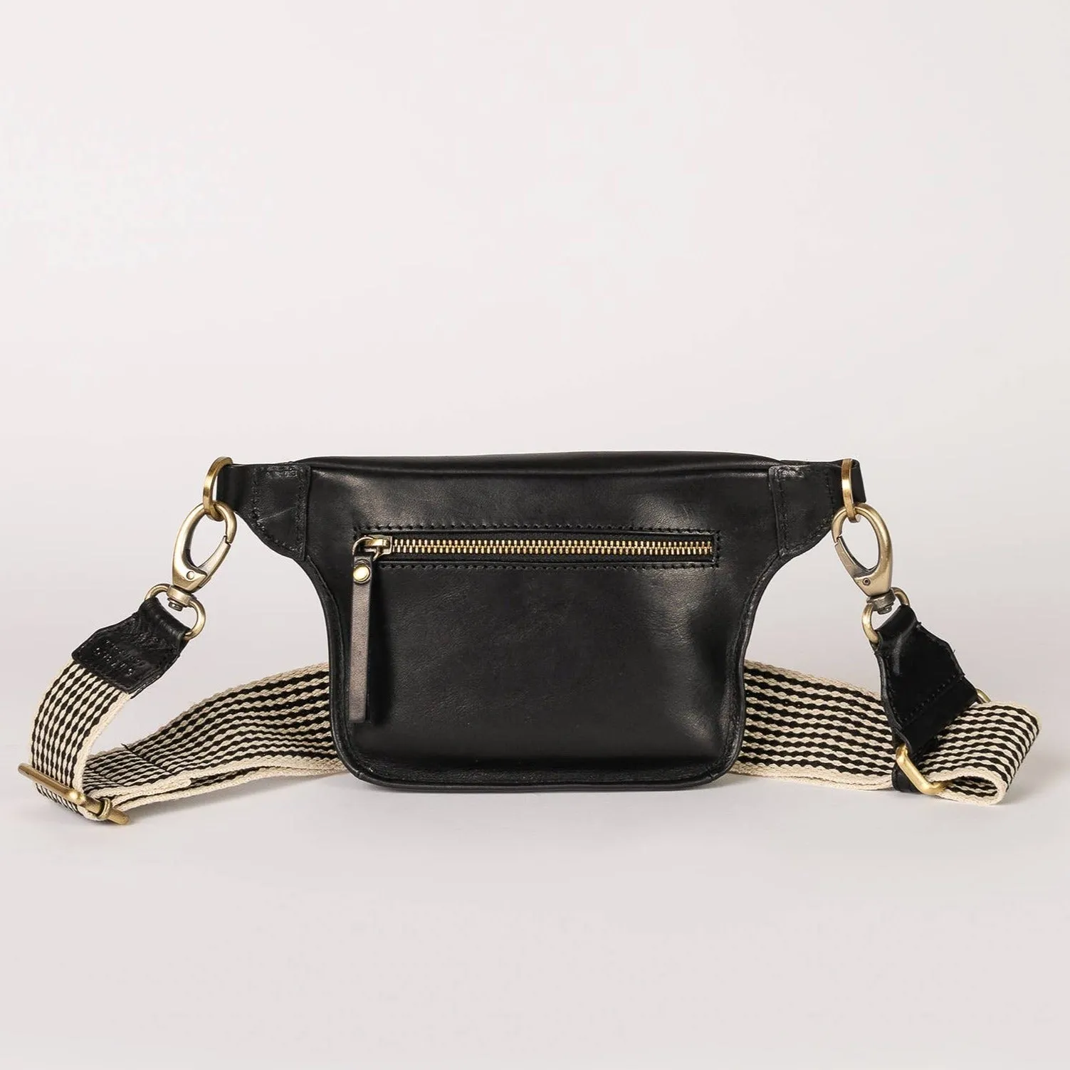 Beck Leather Bum Bag in Black