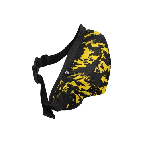 Black and Yellow Graffiti Paint Splat Fanny Pack