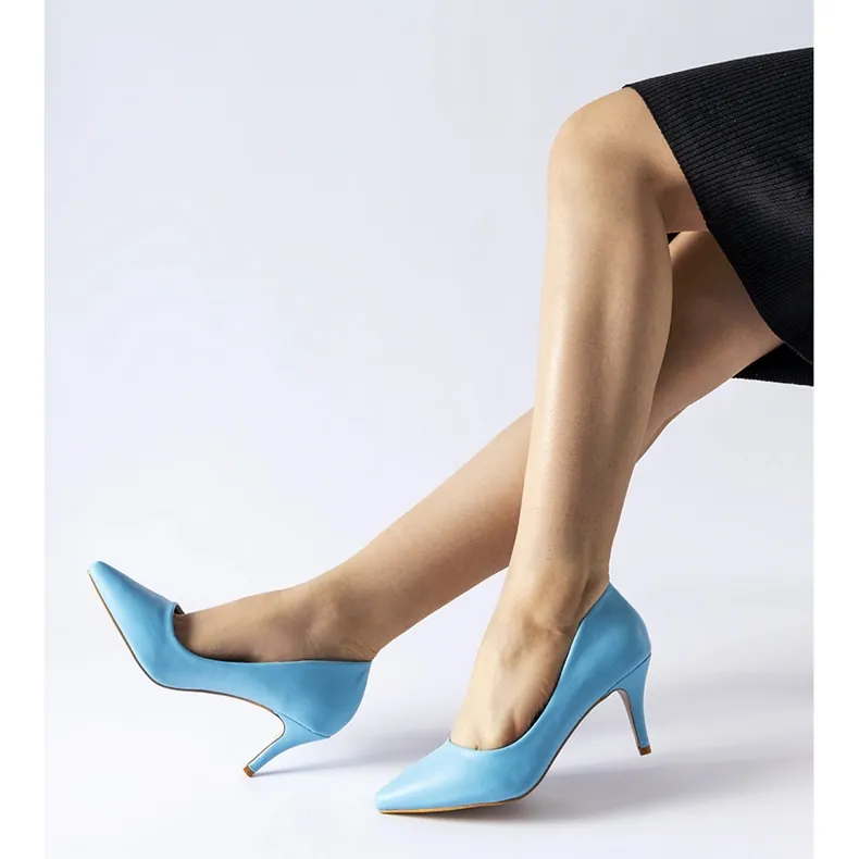 Blue Dominguez high heels