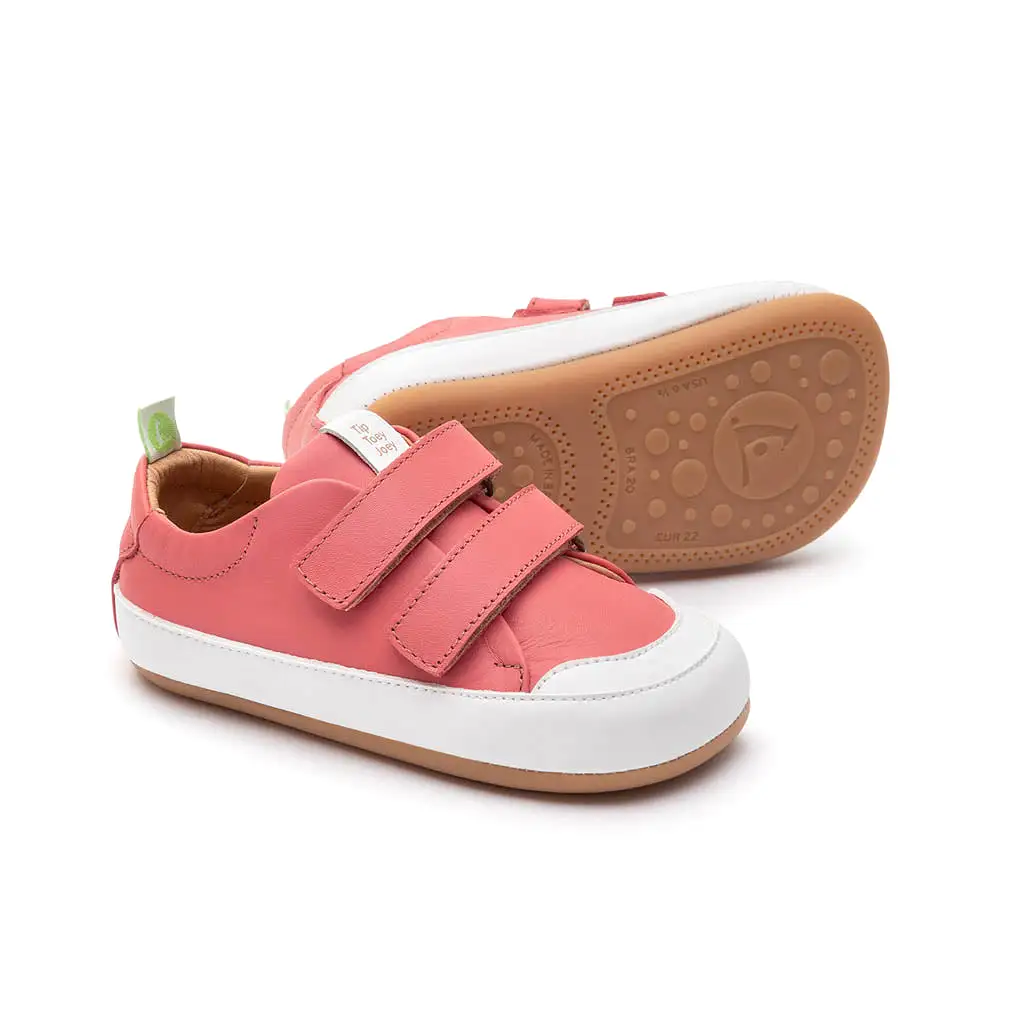 Bossy Sneakers - Coral Matte / White