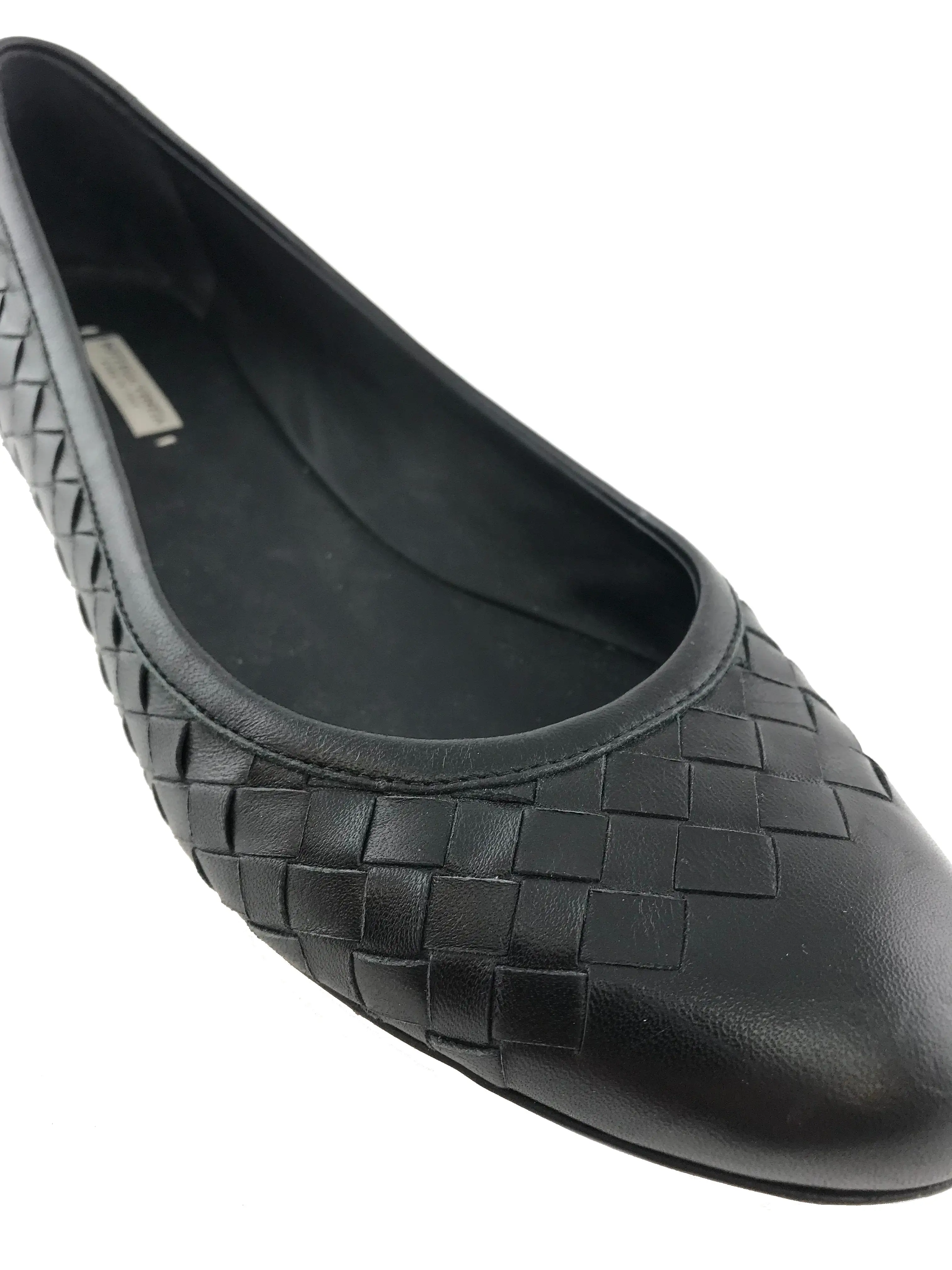 Bottega Veneta Intrecciato Nappa Peggy Ballerinas Size 7