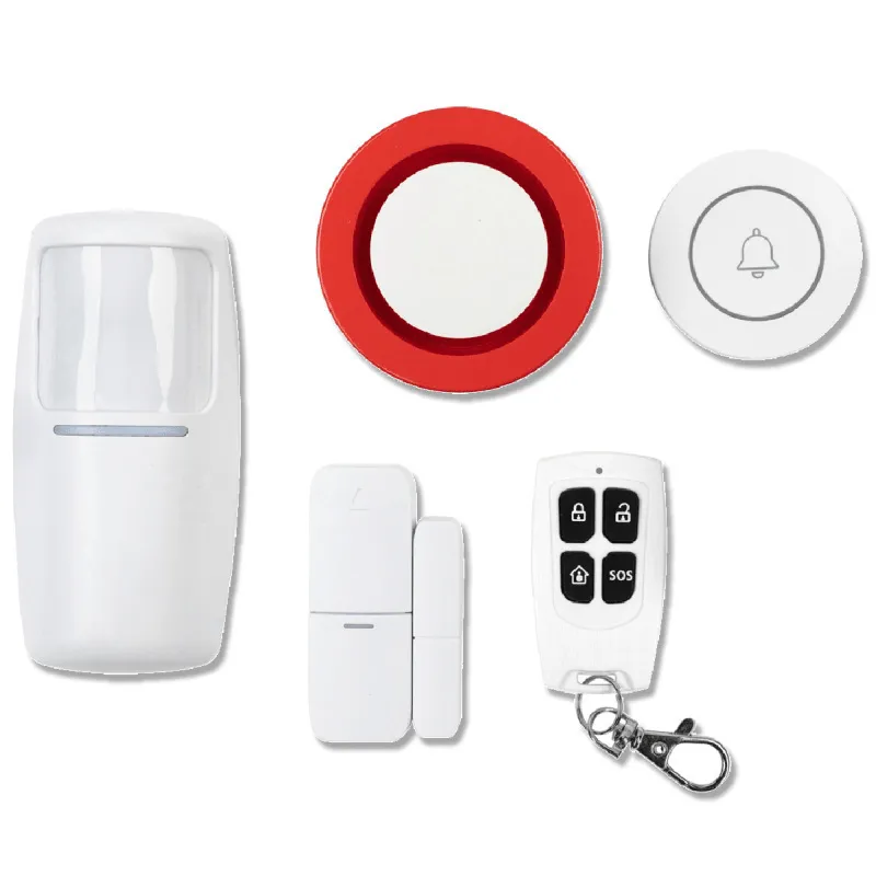 Brilliant Smart WiFi Home Security Kit Smart Home Siren WiFi Gateway/Magnetic Door/Window/PIR Sensor/Doorbell Remote