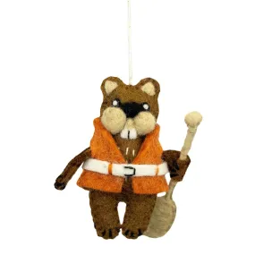 Camp Beaver Felt Ornament