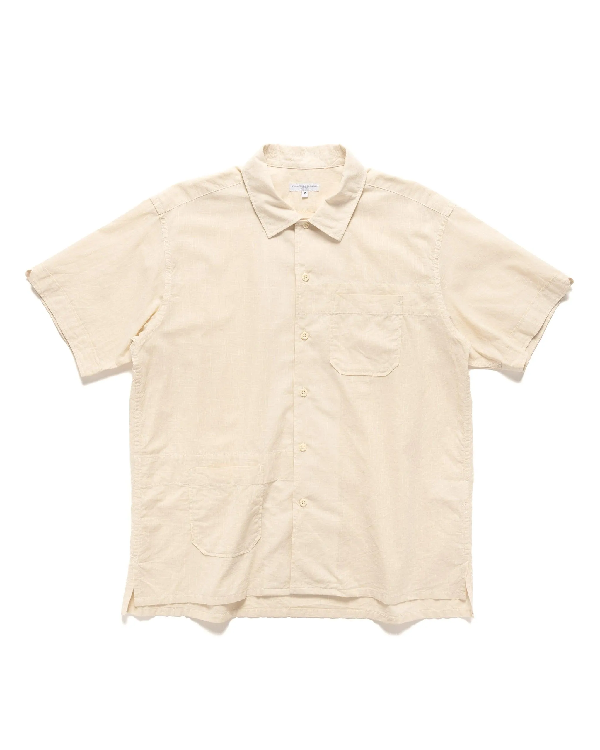 Camp Shirt Cotton Handkerchief Beige