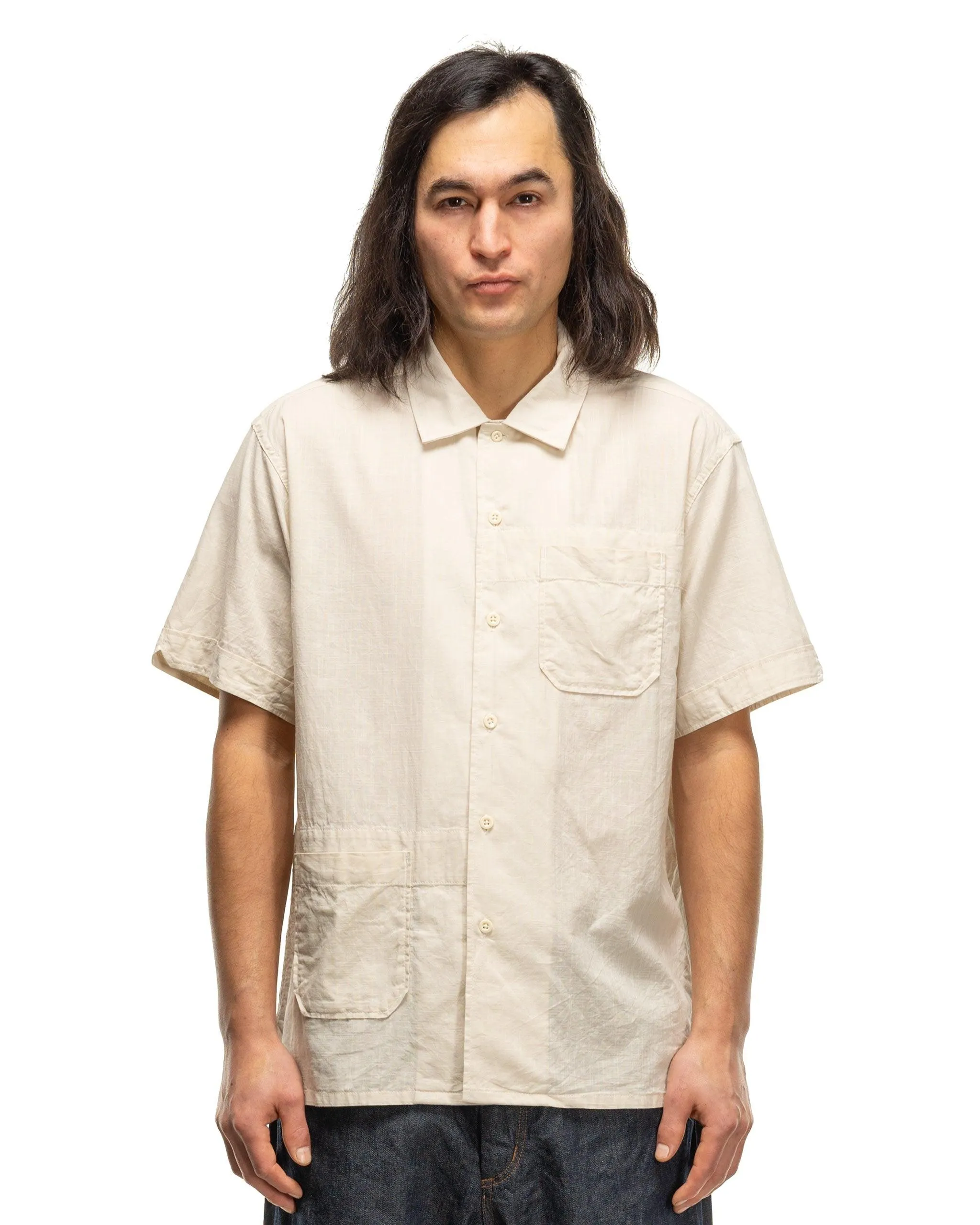 Camp Shirt Cotton Handkerchief Beige