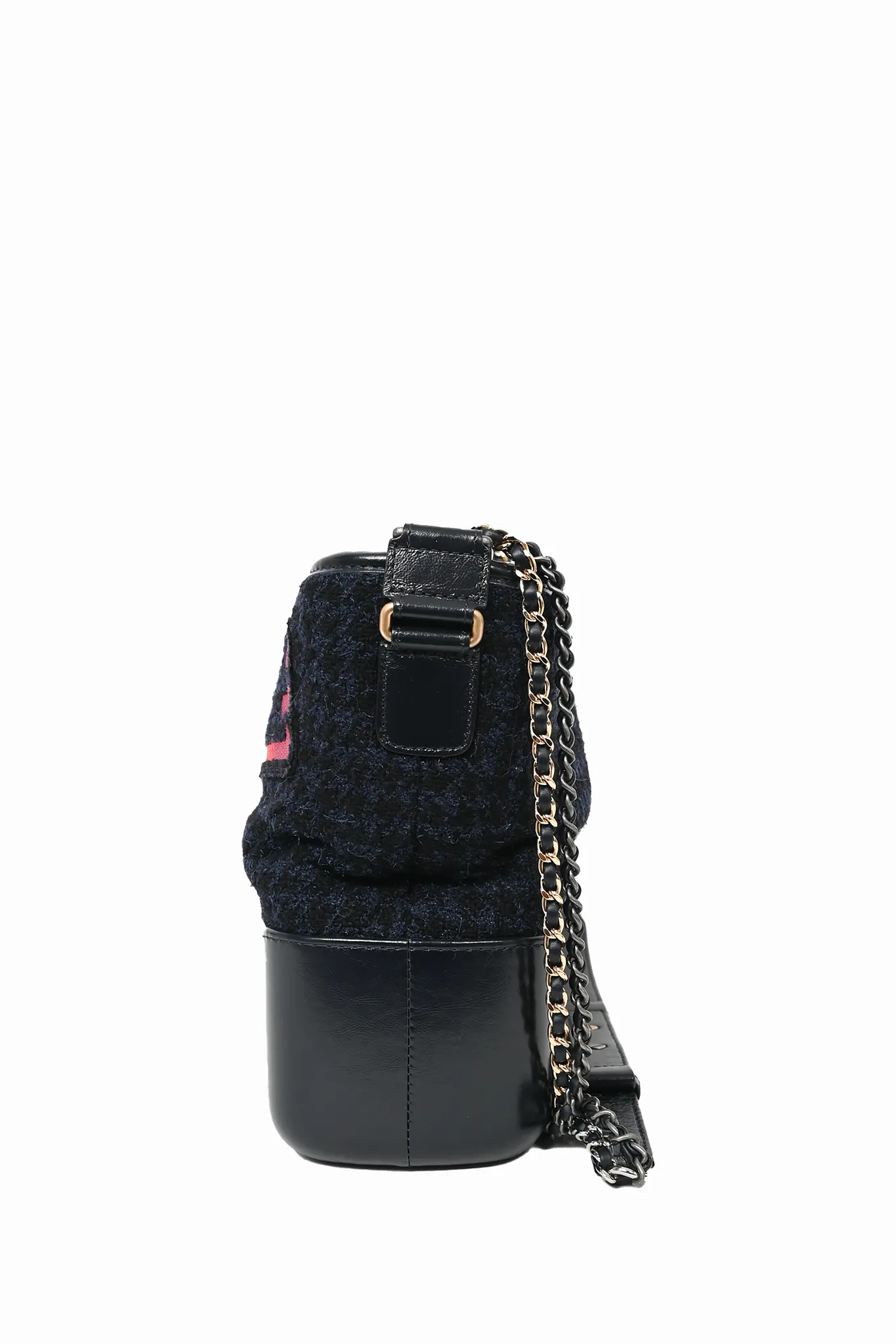 Chanel Navy/Black Tweed Hobo Large Gabrielle Crossbody Bag