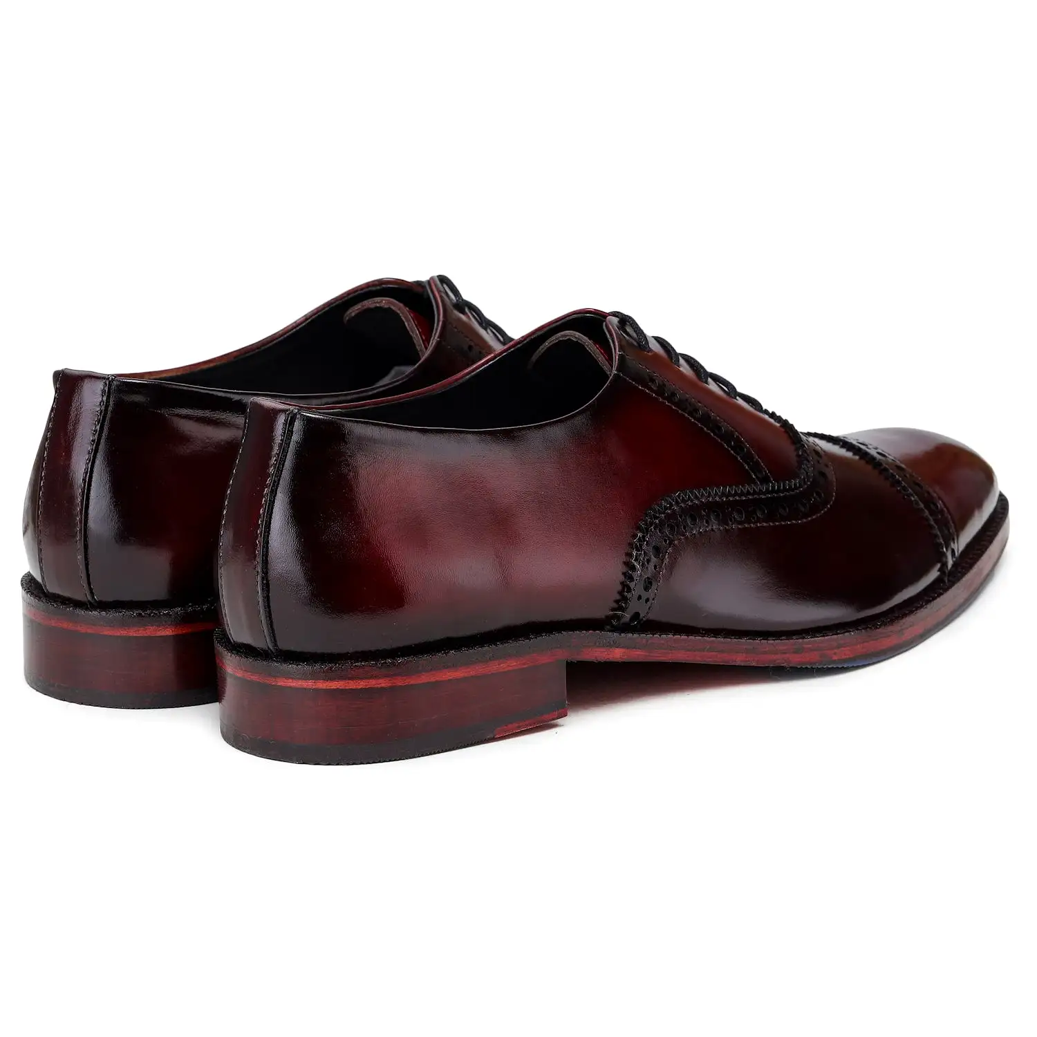 Classic Captoe Oxford - Wine Red