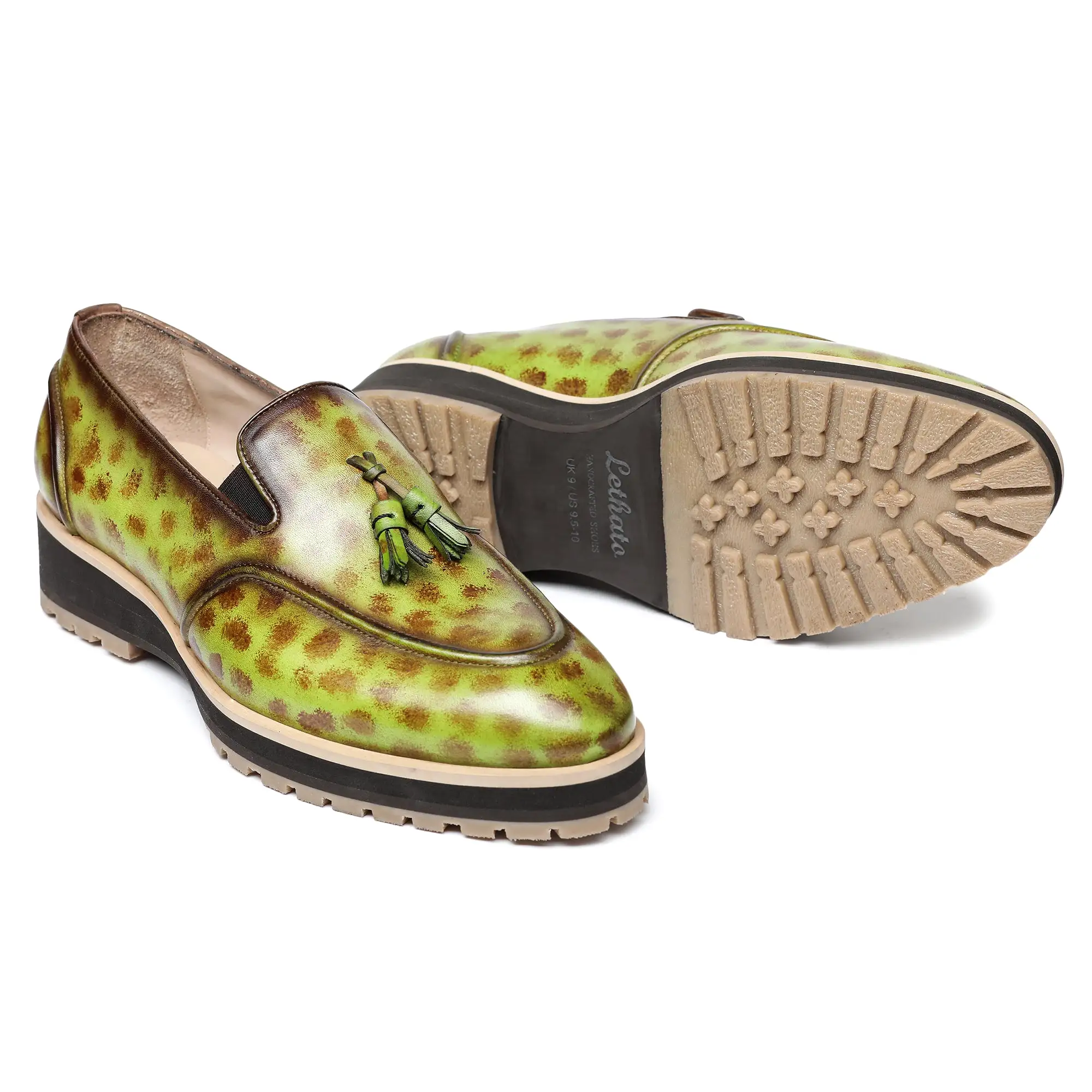 Classic Tassel Loafers - Green