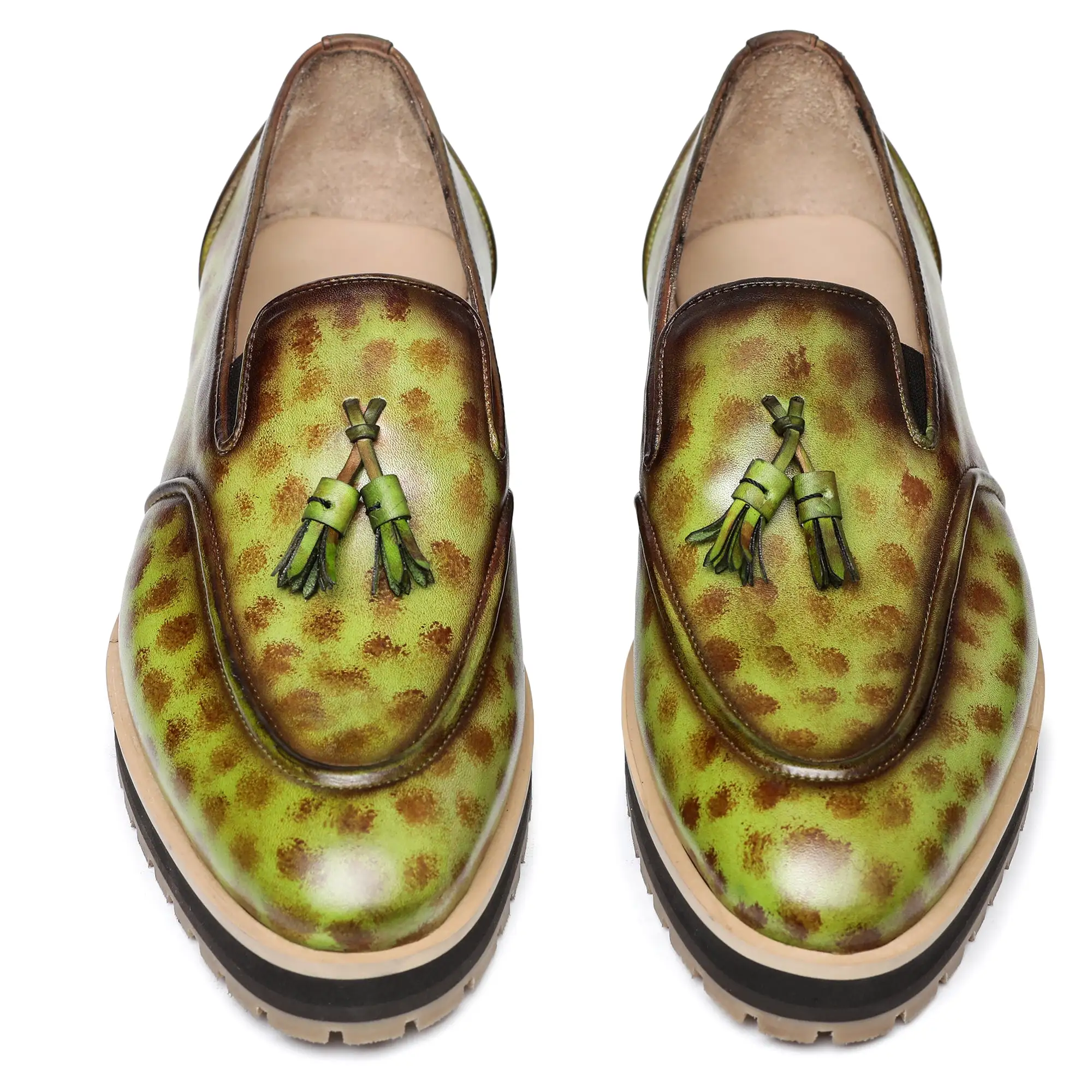 Classic Tassel Loafers - Green