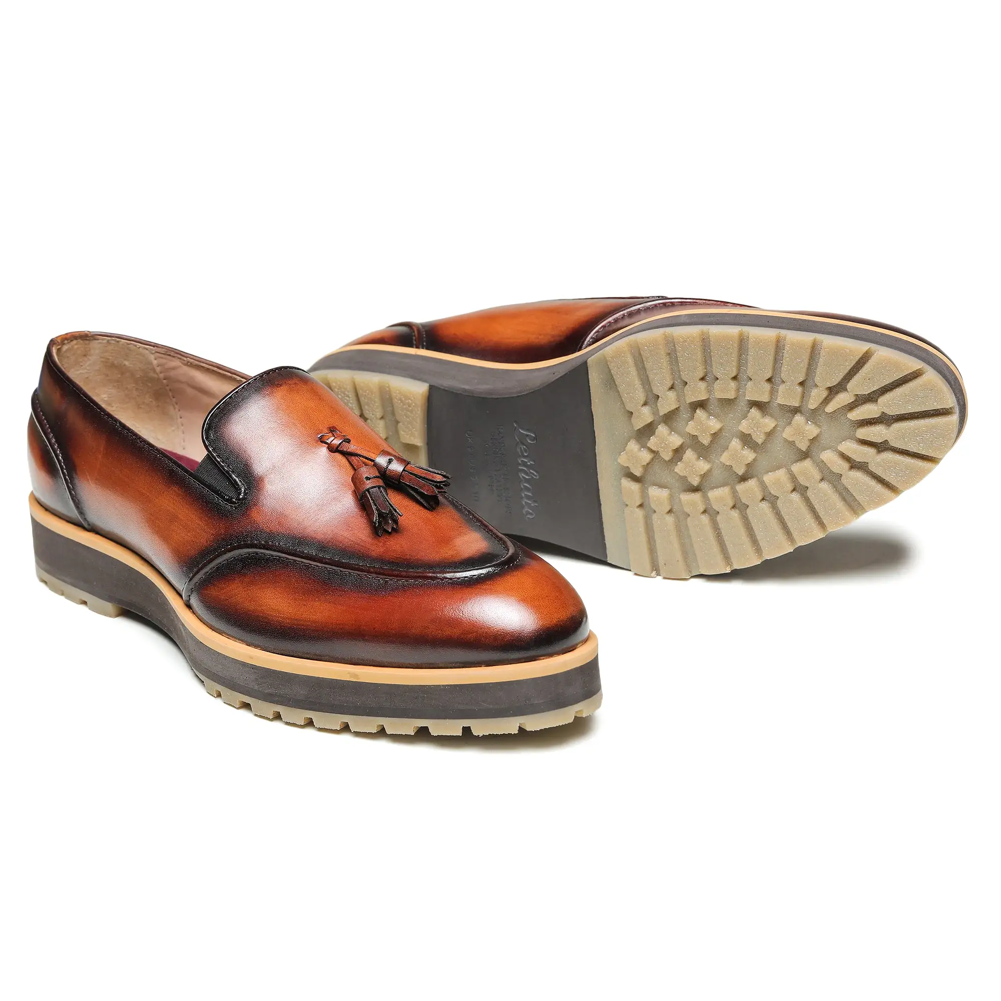 Classic Tassel Loafers - Tan