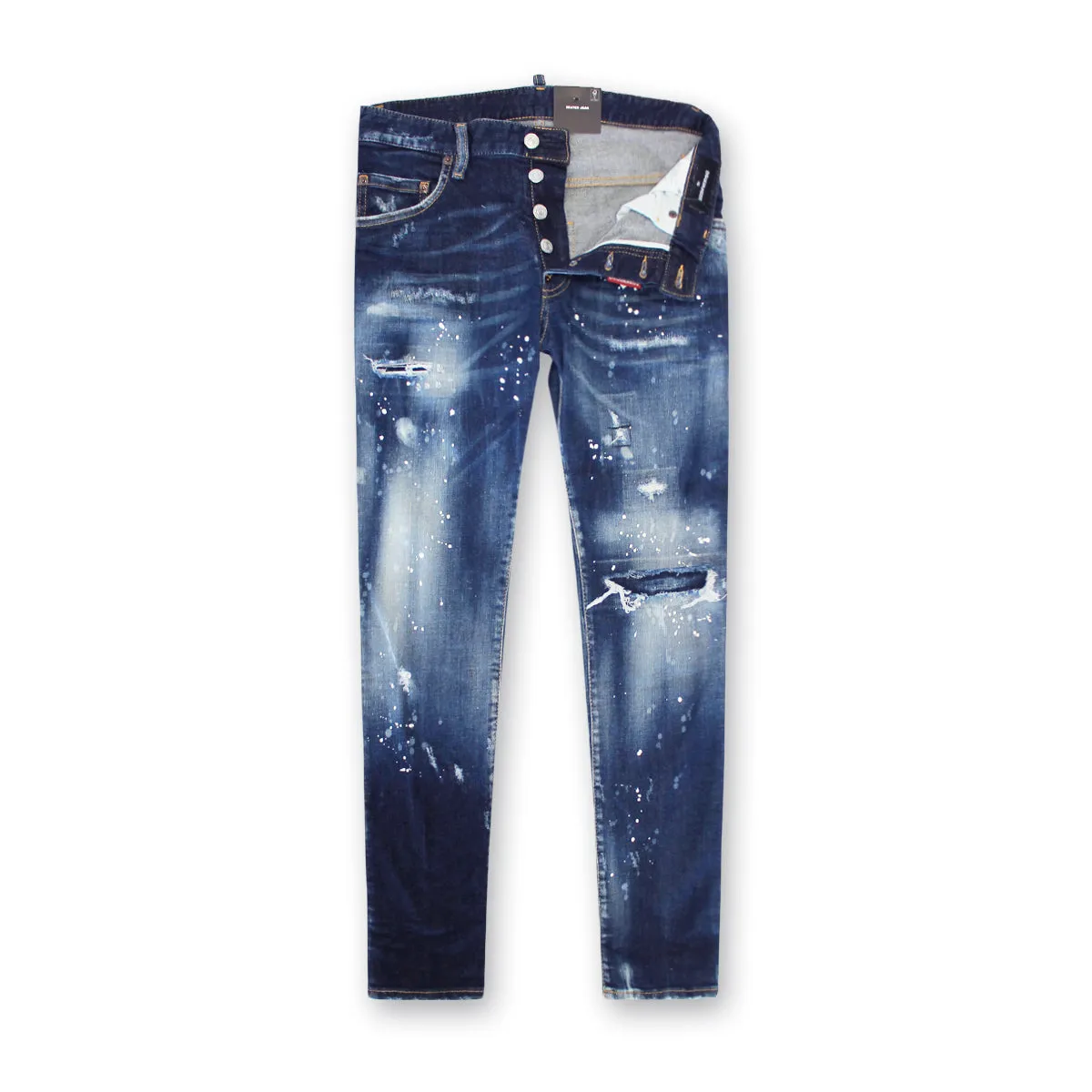 DSQUARED2 - Snowboard Wash Skater Jeans in Dark Blue