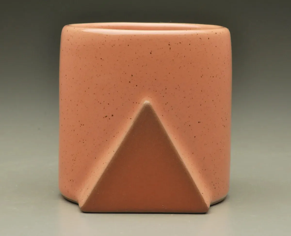 Eshelman Pottery - Extra Small Square Bowl (Pastel Salmon)