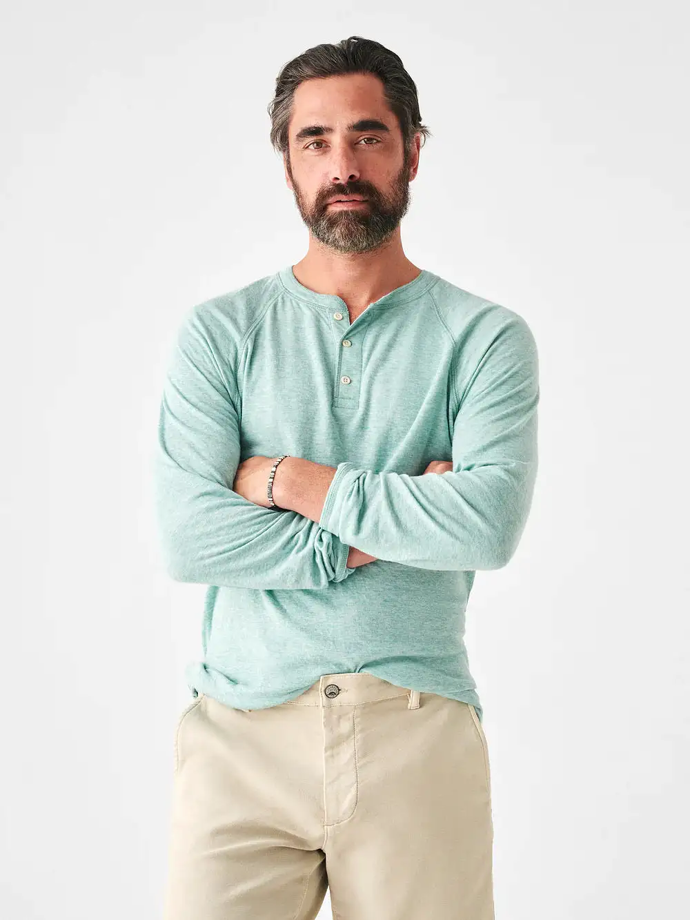 FAHERTY Cloud Cotton Long Sleeve Henley