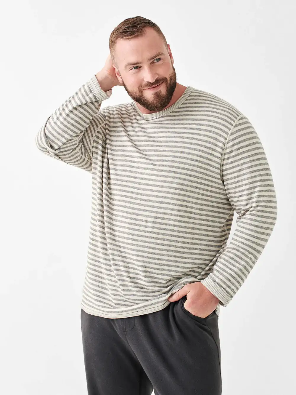 FAHERTY Cloud Long Sleeve Reversible Tee