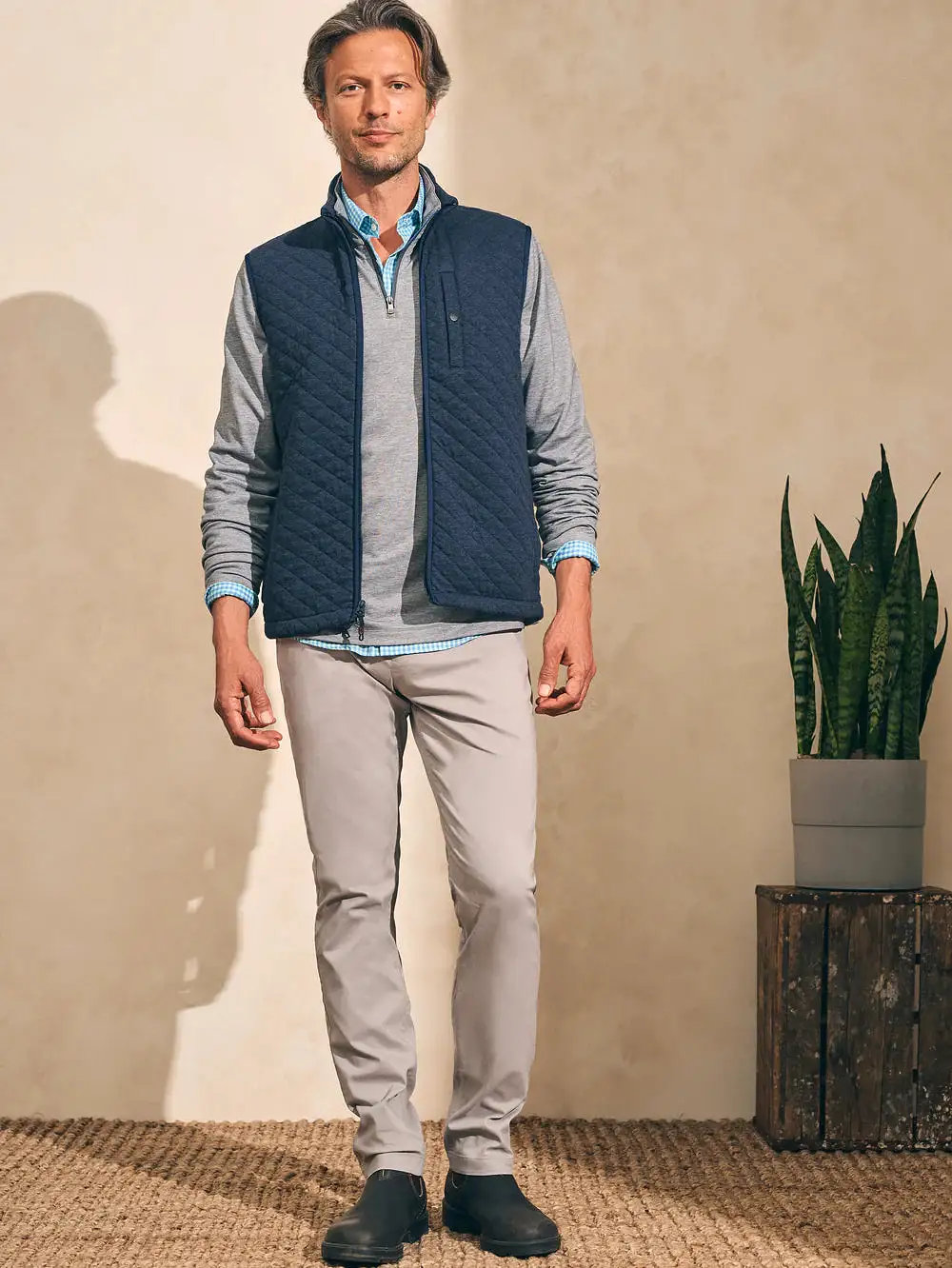 FAHERTY Epic Quilted Fleece Vest