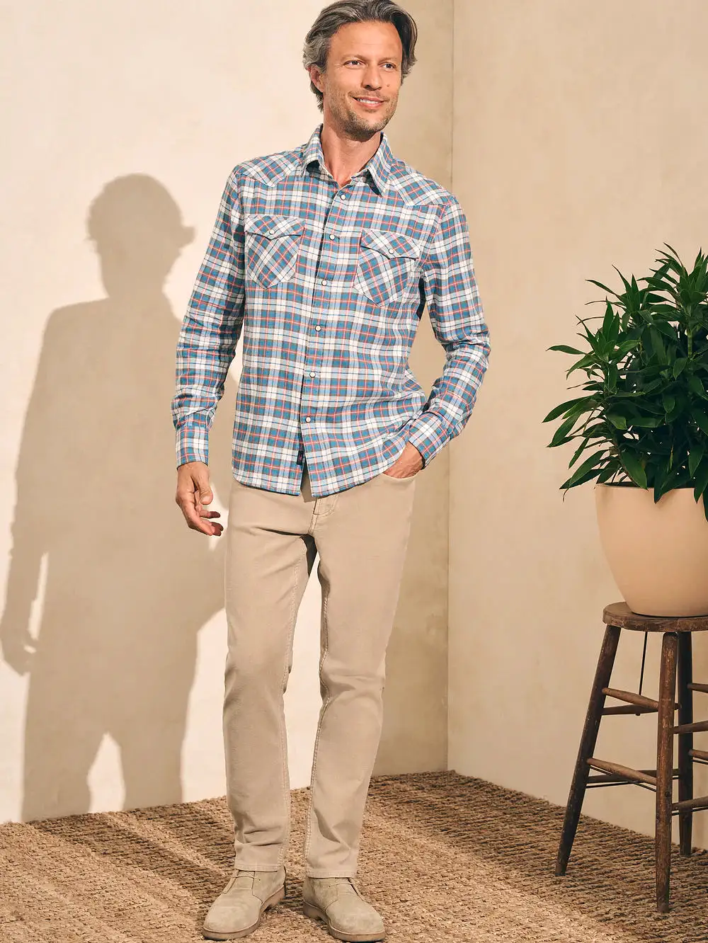 FAHERTY Twill Western Shirt