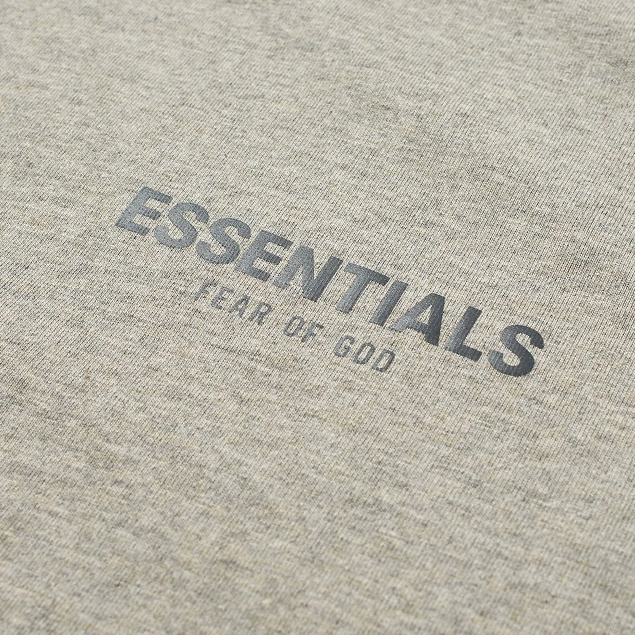 Fear Of God Essentials Core Collection Dark Heather Oatmeal T-Shirt