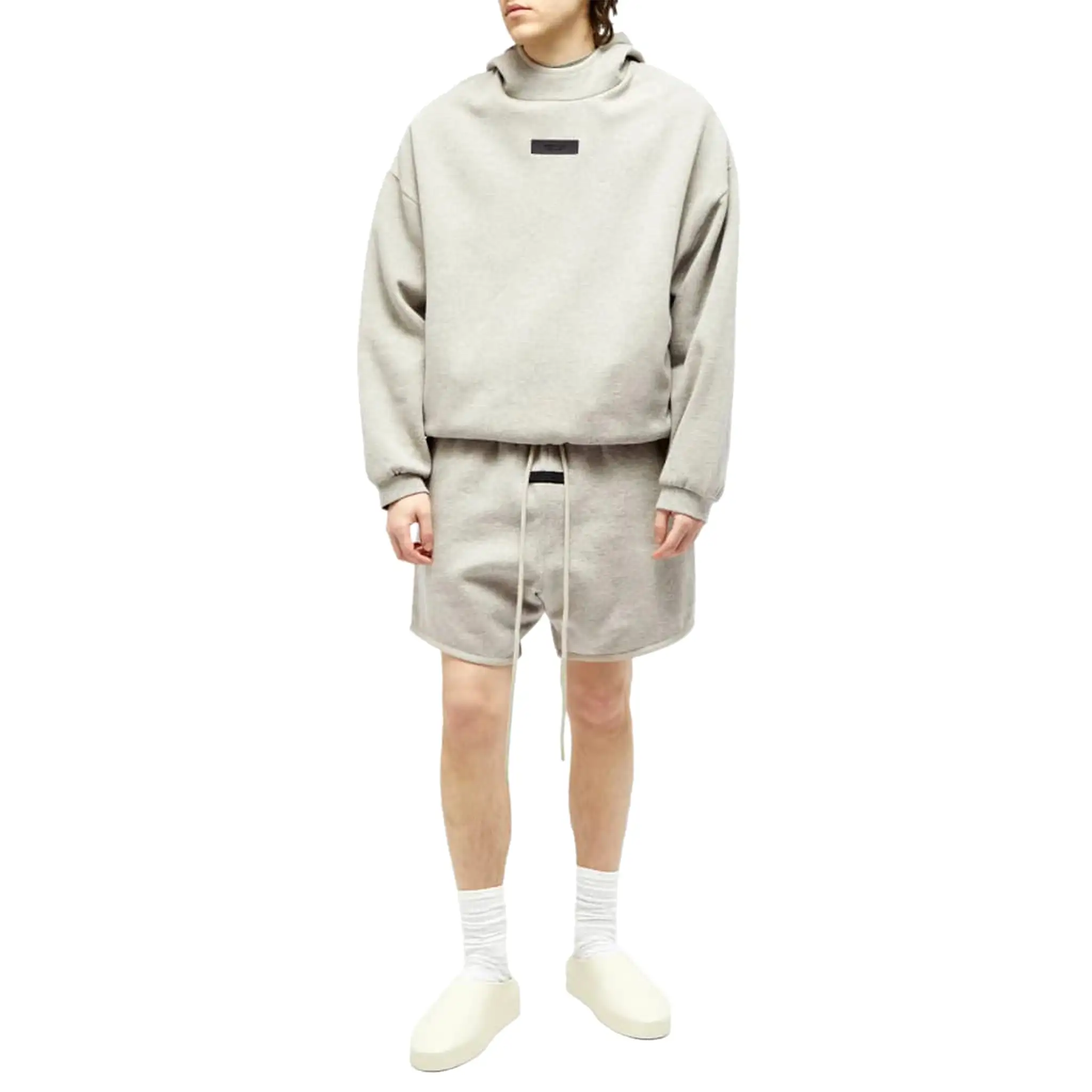 Fear Of God Essentials Dark Heather Oatmeal Shorts (FW23)