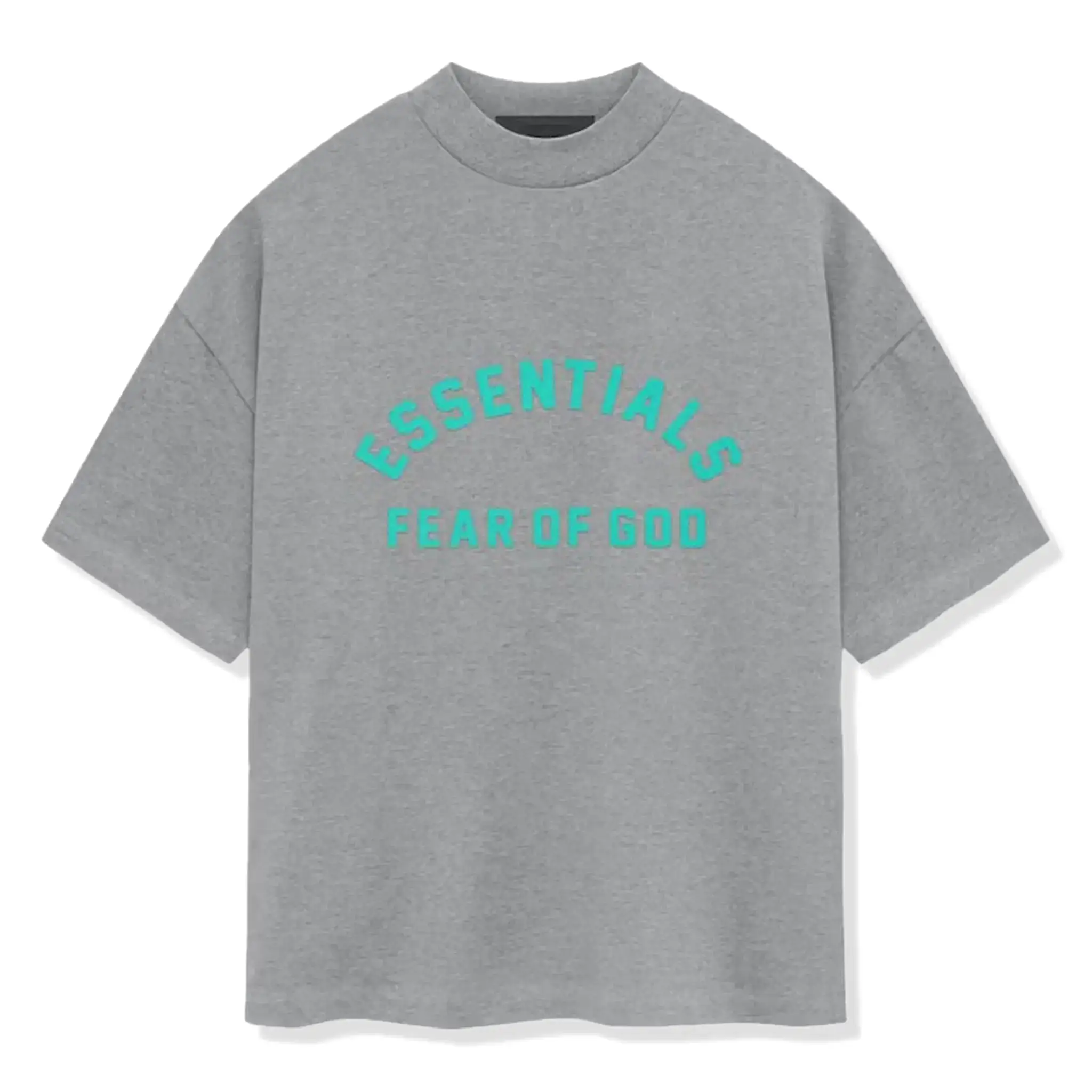 Fear Of God Essentials Heavy Jersey S/S Dark Heather Oatmeal T Shirt