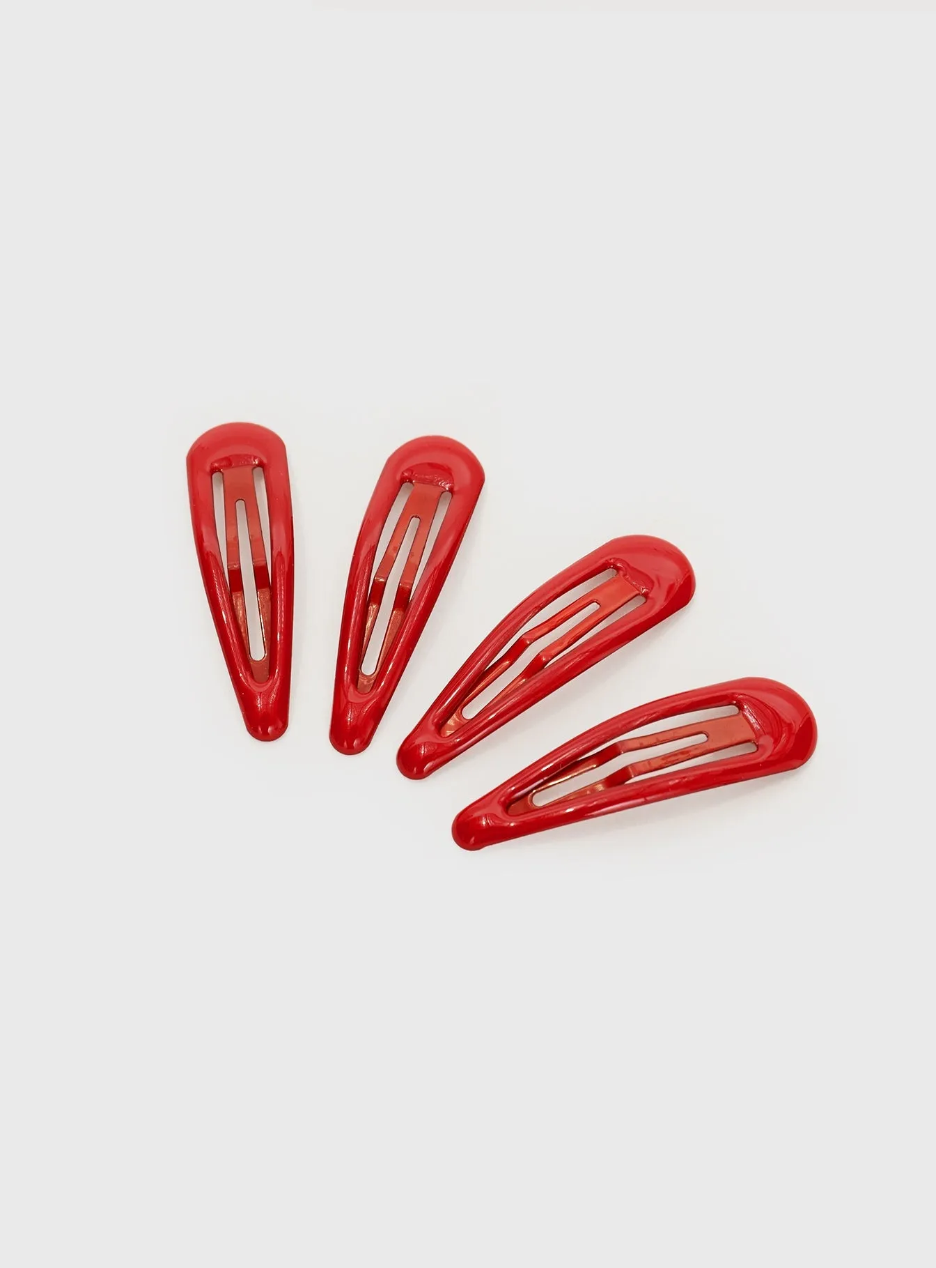 Felipe Hair Clip Pack Red