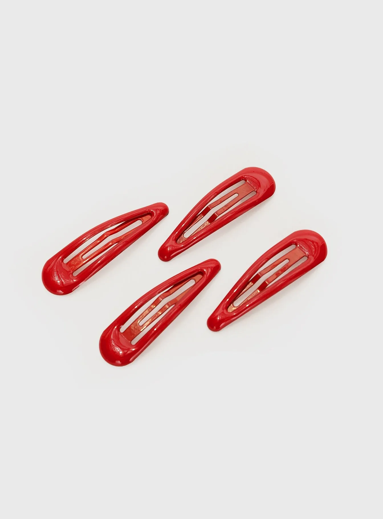 Felipe Hair Clip Pack Red