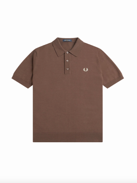 Fred Perry Classic Knitted Shirt/Carrington Brick - New SS24