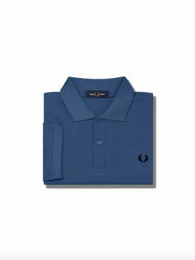 Fred Perry One Colour Shirt/Blue - New AW23