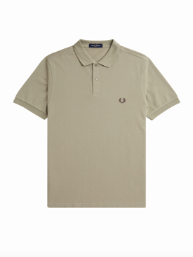 Fred Perry One Colour Shirt/Warm Grey - New SS24