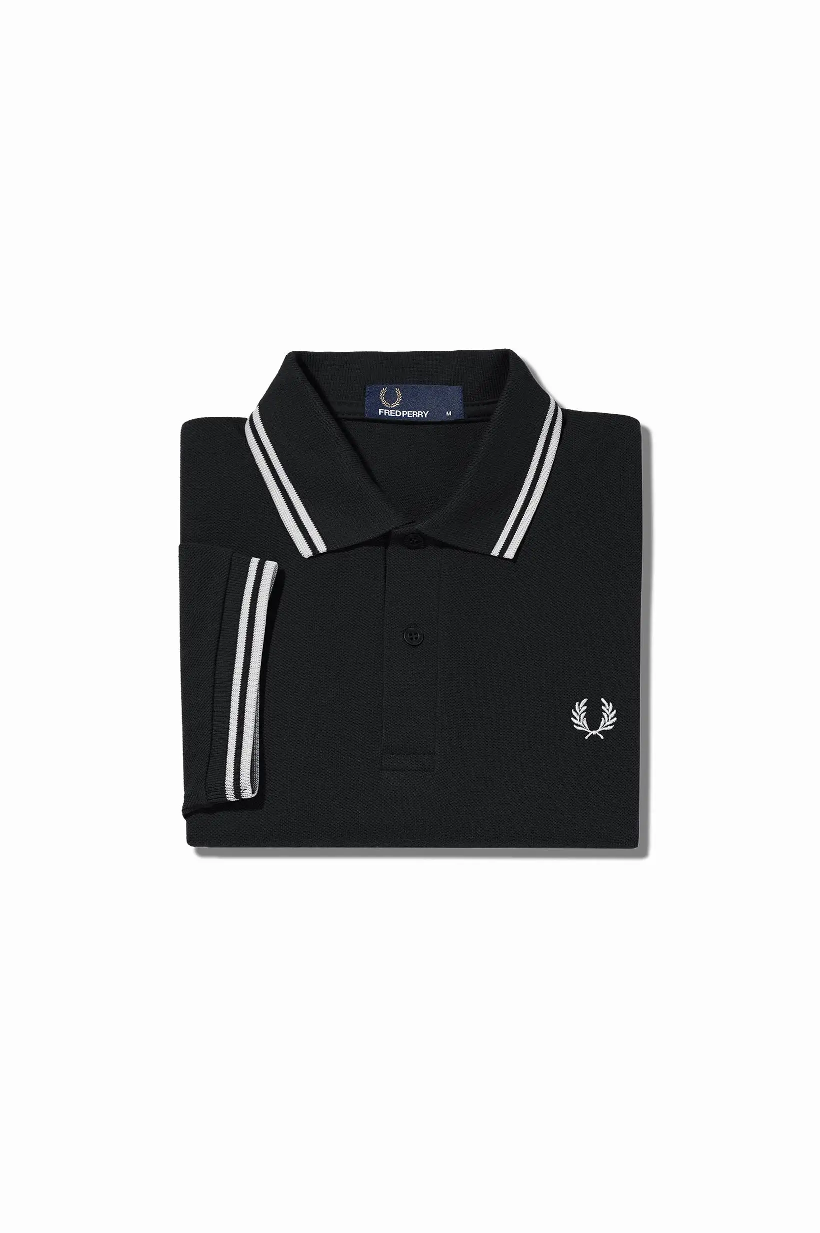 Fred Perry Twin Tipped Shirt/Black/Porcelain - SS23 CORE