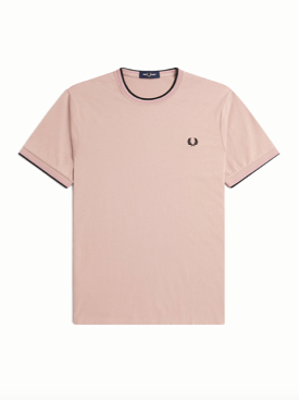 Fred Perry Twin Tipped T-Shirt/Dark Pink - New SS24