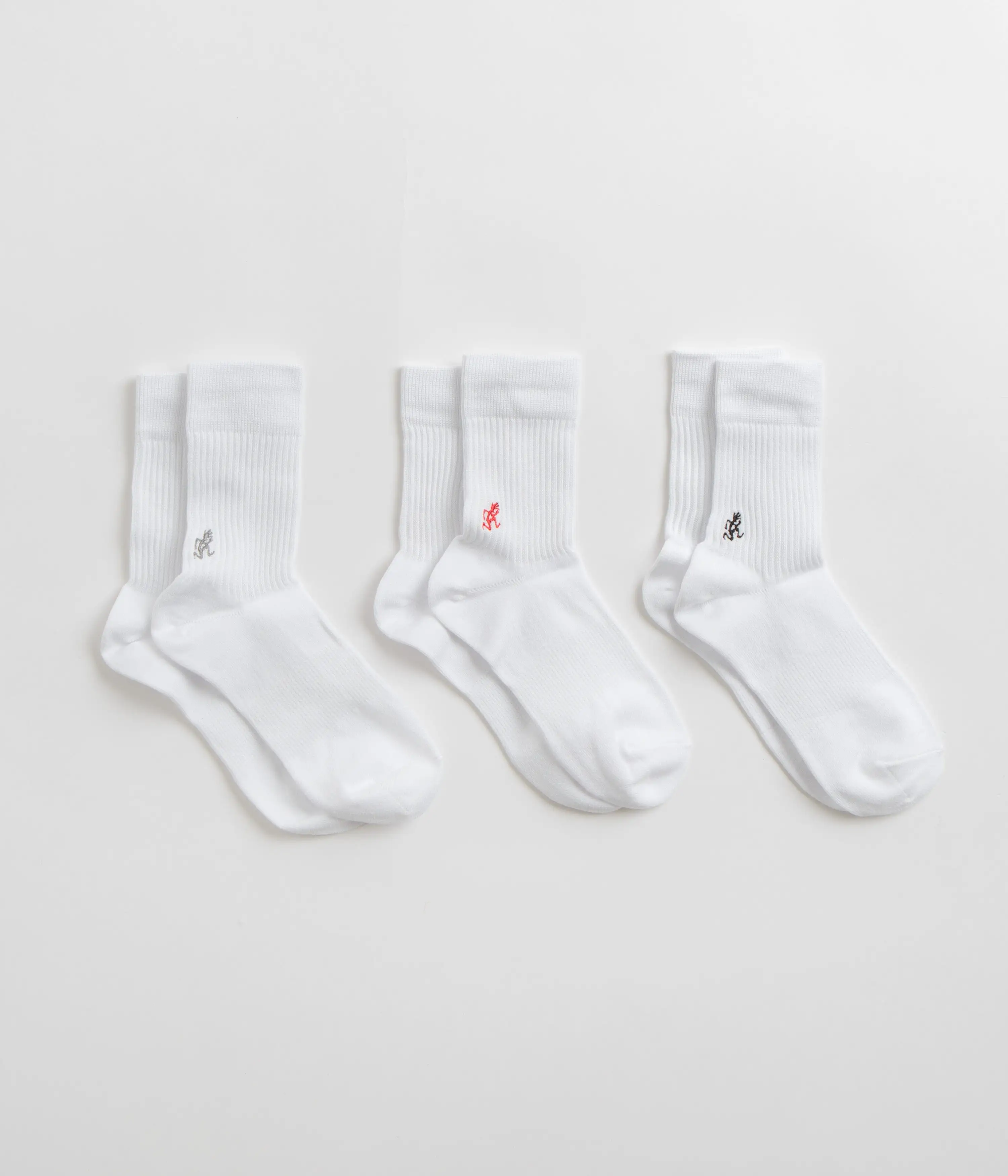 Gramicci Basic Crew Socks - White / Multi