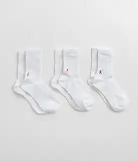 Gramicci Basic Crew Socks - White / Multi