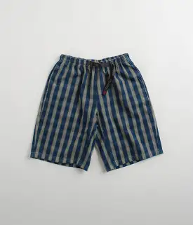 Gramicci OG Yarn Dye Shadow Plaid Jam Shorts - Blue