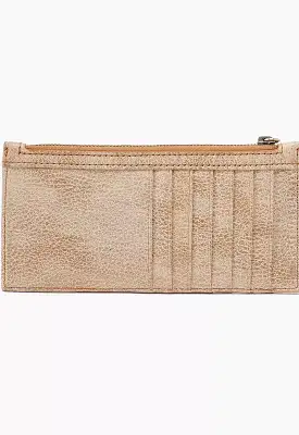 Hobo - Carte Card Case Gold Metallic Leather