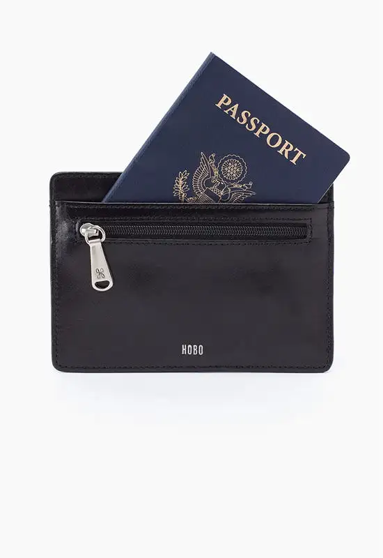 Hobo - Euro Slide Wallet Vintage Black Leather