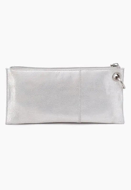 Hobo - Vida Wristlet Metalic Silver Leather