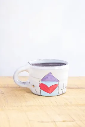 Home Sweet Home Hand Painted Ceramic Mini Mug