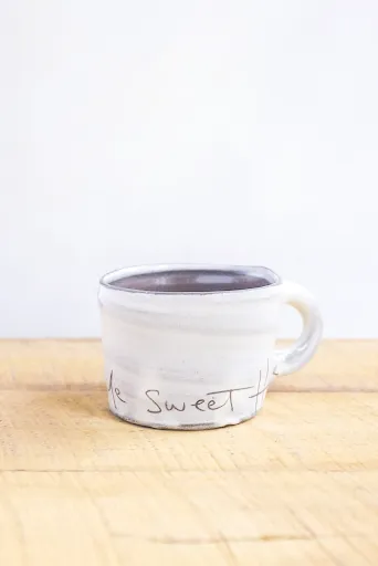 Home Sweet Home Hand Painted Ceramic Mini Mug