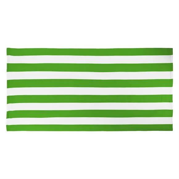 Lime Cabana Stripe Towel