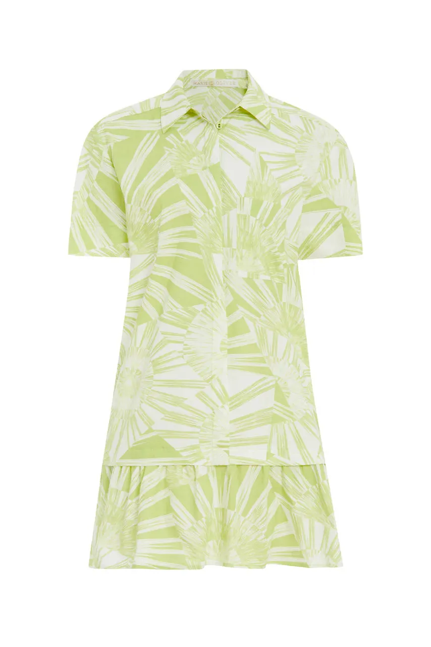 Marie Oliver Camp Dress, Evergreen