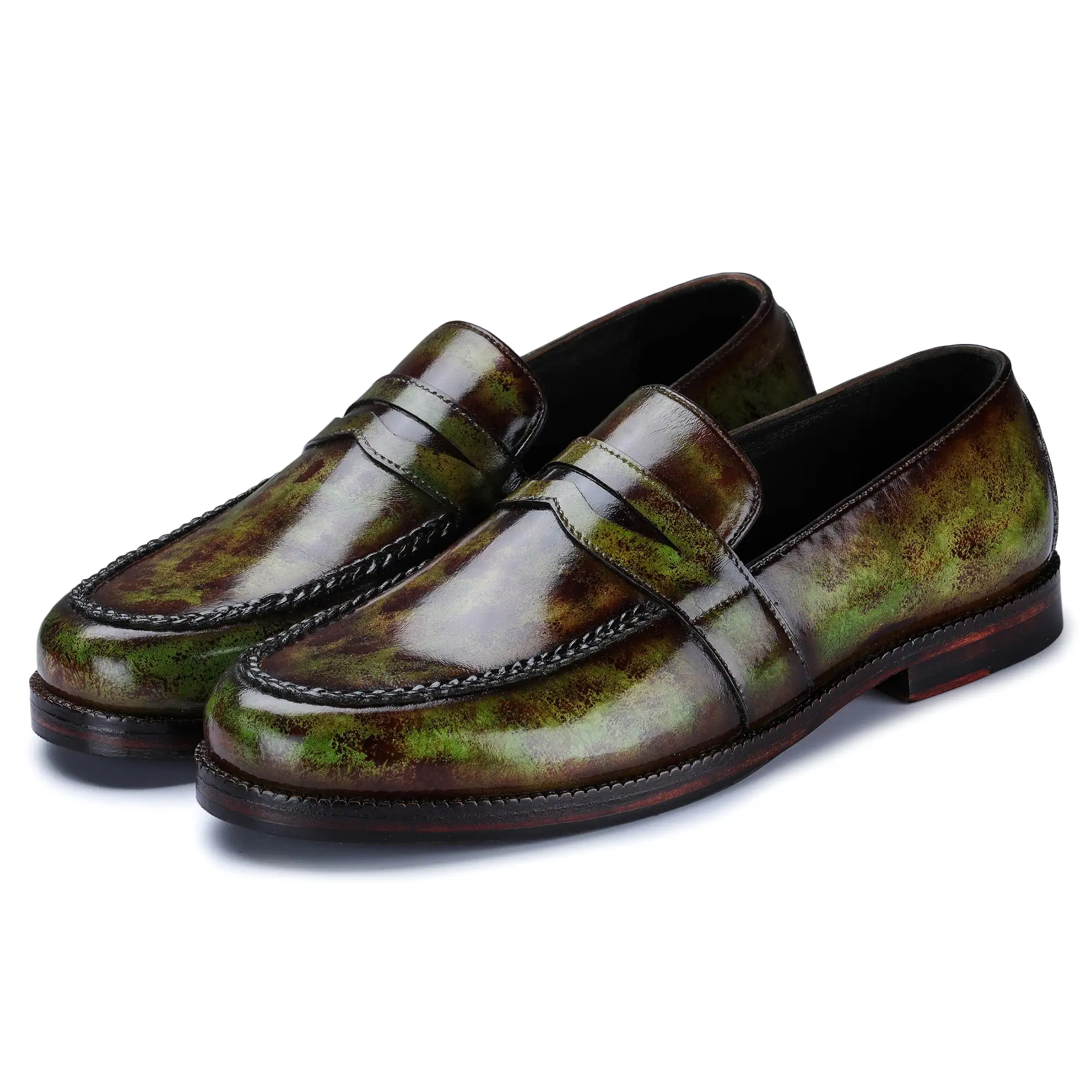 Penny Loafers - Green