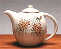 Pinecone Ceramic Teapot 32 Oz. Made in the USA by Emerson Creek Pottery