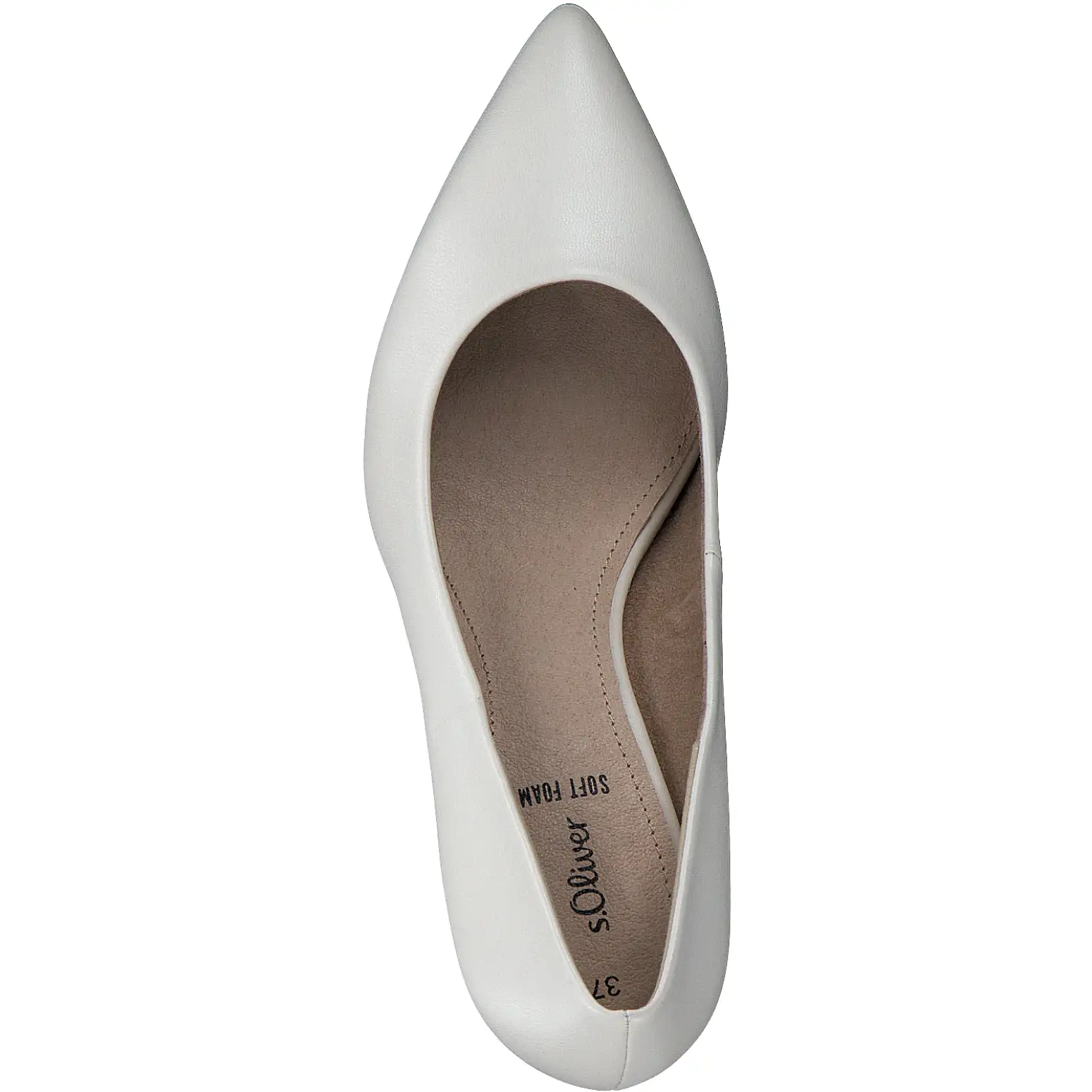 S OLIVER Cream Heeled Shoe